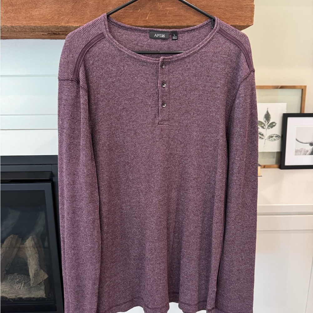 Apt. 9 Purple Long Sleeve Tee